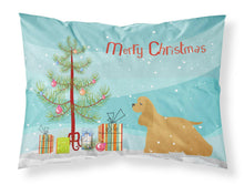 Load image into Gallery viewer, Cocker Spaniel Merry Christmas Tree Fabric Standard Pillowcase – Artistic Decorative Front, White Back BB2904PILLOWCASE