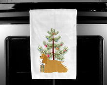 Load image into Gallery viewer, Cocker Spaniel Merry Christmas Tree Kitchen Towels – Set of 2 - Decorative &amp; Absorbent Cotton | BB2904WTKT