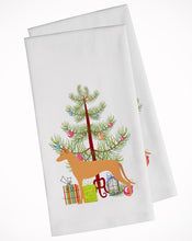 Load image into Gallery viewer, Pharaoh Hound Merry Christmas Tree Kitchen Towels – Set of 2 - Decorative &amp; Absorbent Cotton | BB2906WTKT