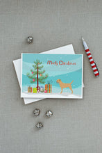 Load image into Gallery viewer, Border Terrier Merry Christmas Tree Greeting Cards -  Blank Note Cards – 8-Pack of Artist-Designed Cards with Envelopes