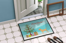 Load image into Gallery viewer, Border Terrier Merry Christmas Tree Doormat - 24x36 Decorative Floor Mat – Indoor/Outdoor Rug with Artistic Flair BB2907JMAT