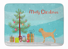 Load image into Gallery viewer, Border Terrier Merry Christmas Tree Machine Washable Memory Foam Mat BB2907RUG