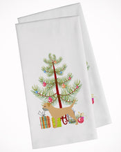 Load image into Gallery viewer, Border Terrier Merry Christmas Tree Kitchen Towels – Set of 2 - Decorative &amp; Absorbent Cotton | BB2907WTKT