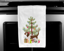 Load image into Gallery viewer, Grand Basset Griffon Vendeen Merry Christmas Tree Kitchen Towels – Set of 2 - Decorative &amp; Absorbent Cotton | BB2908WTKT