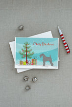 Load image into Gallery viewer, Kerry Blue Terrier Merry Christmas Tree Greeting Cards -  Blank Note Cards – 8-Pack of Artist-Designed Cards with Envelopes