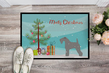 Load image into Gallery viewer, Kerry Blue Terrier Merry Christmas Tree Doormat - 18x27 Decorative Floor Mat – Indoor/Outdoor Rug with Artistic Flair BB2910MAT