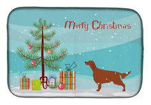 Load image into Gallery viewer, Irish Setter Merry Christmas Tree Dish Drying Mat – Absorbent, Artistic Kitchen Essentials BB2911DDM