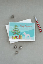Load image into Gallery viewer, Bedlington Terrier Merry Christmas Tree Greeting Cards -  Blank Note Cards – 8-Pack of Artist-Designed Cards with Envelopes