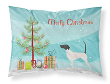 Load image into Gallery viewer, English Pointer Merry Christmas Tree Fabric Standard Pillowcase – Artistic Decorative Front, White Back BB2913PILLOWCASE