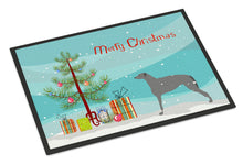 Load image into Gallery viewer, Scottish Deerhound Merry Christmas Tree Doormat - 18x27 Decorative Floor Mat – Indoor/Outdoor Rug with Artistic Flair BB2914MAT