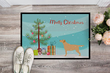 Load image into Gallery viewer, Yellow Labrador Retriever Merry Christmas Tree Doormat - 18x27 Decorative Floor Mat – Indoor/Outdoor Rug with Artistic Flair BB2915MAT