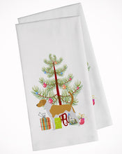 Load image into Gallery viewer, American Foxhound Merry Christmas Tree Kitchen Towels – Set of 2 - Decorative &amp; Absorbent Cotton | BB2916WTKT