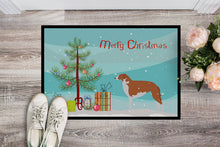 Load image into Gallery viewer, Borzoi Russian Greyhound Merry Christmas Tree Doormat - 18x27 Decorative Floor Mat – Indoor/Outdoor Rug with Artistic Flair BB2917MAT
