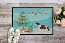 Load image into Gallery viewer, Welsh Springer Spaniel Merry Christmas Tree Doormat - 18x27 Decorative Floor Mat – Indoor/Outdoor Rug with Artistic Flair BB2918MAT