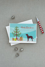 Load image into Gallery viewer, American Water Spaniel Merry Christmas Tree Greeting Cards -  Blank Note Cards – 8-Pack of Artist-Designed Cards with Envelopes