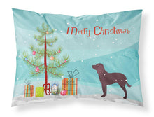 Load image into Gallery viewer, American Water Spaniel Merry Christmas Tree Fabric Standard Pillowcase – Artistic Decorative Front, White Back BB2919PILLOWCASE
