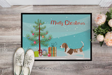 Load image into Gallery viewer, Basset Hound Merry Christmas Tree Doormat - 18x27 Decorative Floor Mat – Indoor/Outdoor Rug with Artistic Flair BB2920MAT