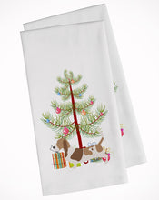 Load image into Gallery viewer, Basset Hound Merry Christmas Tree Kitchen Towels – Set of 2 - Decorative &amp; Absorbent Cotton | BB2920WTKT