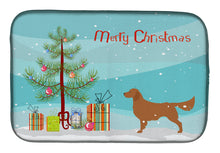 Load image into Gallery viewer, Golden Retriever Merry Christmas Tree Dish Drying Mat – Absorbent, Artistic Kitchen Essentials BB2922DDM