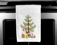 Load image into Gallery viewer, Greyhound Merry Christmas Tree Kitchen Towels – Set of 2 - Decorative &amp; Absorbent Cotton | BB2923WTKT
