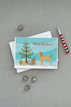 Load image into Gallery viewer, Afghan Hound Merry Christmas Tree Greeting Cards -  Blank Note Cards – 8-Pack of Artist-Designed Cards with Envelopes