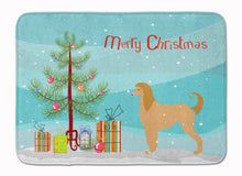 Load image into Gallery viewer, Afghan Hound Merry Christmas Tree Machine Washable Memory Foam Mat BB2924RUG