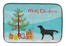 Load image into Gallery viewer, Black Labrador Retriever Merry Christmas Tree Dish Drying Mat – Absorbent, Artistic Kitchen Essentials BB2926DDM