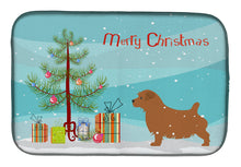 Load image into Gallery viewer, Norfolk Terrier Merry Christmas Tree Dish Drying Mat – Absorbent, Artistic Kitchen Essentials BB2927DDM