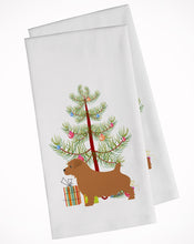 Load image into Gallery viewer, Norfolk Terrier Merry Christmas Tree Kitchen Towels – Set of 2 - Decorative &amp; Absorbent Cotton | BB2927WTKT