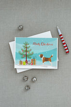 Load image into Gallery viewer, Beagle Merry Christmas Tree Greeting Cards -  Blank Note Cards – 8-Pack of Artist-Designed Cards with Envelopes