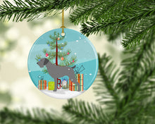 Load image into Gallery viewer, German Wirehaired Pointer Merry Christmas Tree Ornament - Round Ceramic Ornament – Artist-Designed Keepsake Decoration BB2929CO1