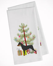 Load image into Gallery viewer, German Pinscher Merry Christmas Tree Kitchen Towels – Set of 2 - Decorative &amp; Absorbent Cotton | BB2931WTKT