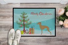 Load image into Gallery viewer, Italian Greyhound Merry Christmas Tree Doormat - 18x27 Decorative Floor Mat – Indoor/Outdoor Rug with Artistic Flair BB2932MAT