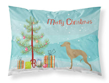 Load image into Gallery viewer, Italian Greyhound Merry Christmas Tree Fabric Standard Pillowcase – Artistic Decorative Front, White Back BB2932PILLOWCASE