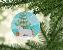 Load image into Gallery viewer, Spanish Water Dog Merry Christmas Tree Ornament - Round Ceramic Ornament – Artist-Designed Keepsake Decoration BB2933CO1