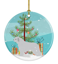 Load image into Gallery viewer, Spanish Water Dog Merry Christmas Tree Ornament - Round Ceramic Ornament – Artist-Designed Keepsake Decoration BB2933CO1