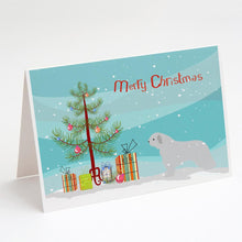 Load image into Gallery viewer, Spanish Water Dog Merry Christmas Tree Greeting Cards -  Blank Note Cards – 8-Pack of Artist-Designed Cards with Envelopes