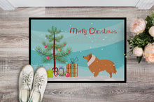 Load image into Gallery viewer, Collie Dog Merry Christmas Tree Doormat - 18x27 Decorative Floor Mat – Indoor/Outdoor Rug with Artistic Flair BB2934MAT