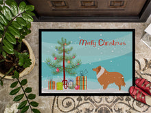 Load image into Gallery viewer, Collie Dog Merry Christmas Tree Doormat - 18x27 Decorative Floor Mat – Indoor/Outdoor Rug with Artistic Flair BB2934MAT