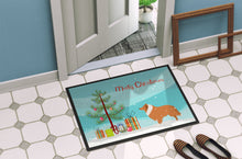 Load image into Gallery viewer, Collie Dog Merry Christmas Tree Doormat - 18x27 Decorative Floor Mat – Indoor/Outdoor Rug with Artistic Flair BB2934MAT