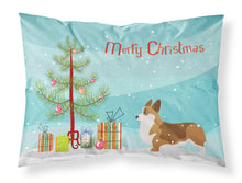 Load image into Gallery viewer, Corgi Merry Christmas Tree Fabric Standard Pillowcase – Artistic Decorative Front, White Back BB2938PILLOWCASE