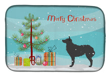 Load image into Gallery viewer, Croatian Sheepdog Merry Christmas Tree Dish Drying Mat – Absorbent, Artistic Kitchen Essentials BB2939DDM