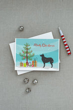 Load image into Gallery viewer, Croatian Sheepdog Merry Christmas Tree Greeting Cards -  Blank Note Cards – 8-Pack of Artist-Designed Cards with Envelopes