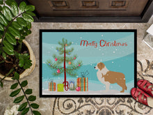 Load image into Gallery viewer, Red Border Collie Merry Christmas Tree Doormat - 18x27 Decorative Floor Mat – Indoor/Outdoor Rug with Artistic Flair BB2940MAT