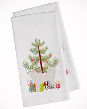 Load image into Gallery viewer, Polish Tatra Sheepdog Merry Christmas Tree Kitchen Towels – Set of 2 - Decorative &amp; Absorbent Cotton | BB2945WTKT