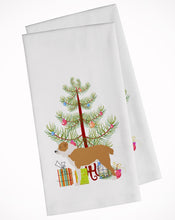 Load image into Gallery viewer, Central Asian Shepherd Dog Merry Christmas Tree Kitchen Towels – Set of 2 - Decorative &amp; Absorbent Cotton | BB2946WTKT
