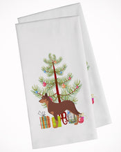 Load image into Gallery viewer, Australian Kelpie Dog Merry Christmas Tree Kitchen Towels – Set of 2 - Decorative &amp; Absorbent Cotton | BB2947WTKT