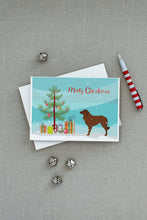 Load image into Gallery viewer, Portuguese Sheepdog Dog Merry Christmas Tree Greeting Cards -  Blank Note Cards – 8-Pack of Artist-Designed Cards with Envelopes