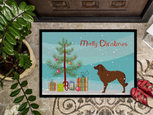 Load image into Gallery viewer, Portuguese Sheepdog Dog Merry Christmas Tree Doormat - 18x27 Decorative Floor Mat – Indoor/Outdoor Rug with Artistic Flair BB2949MAT