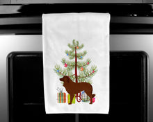 Load image into Gallery viewer, Portuguese Sheepdog Dog Merry Christmas Tree Kitchen Towels – Set of 2 - Decorative &amp; Absorbent Cotton | BB2949WTKT